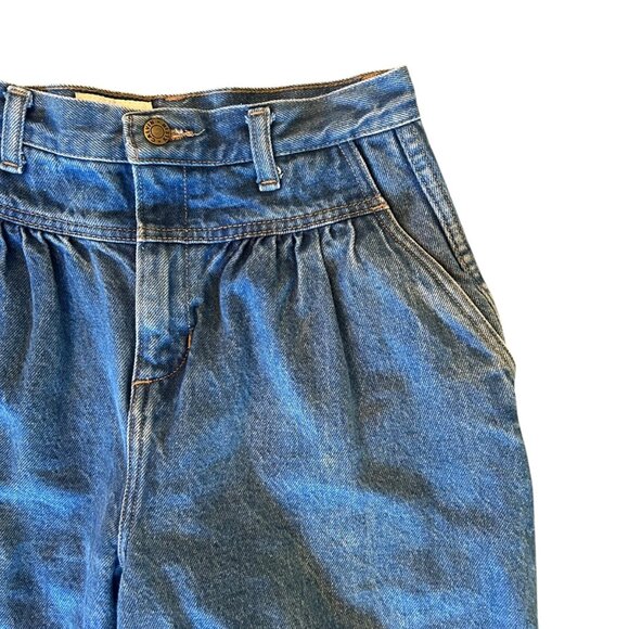 Vintage Calvin Klein Pleated Ultra High Rise Balloon Denim Jeans USA 6 - Picture 6 of 11